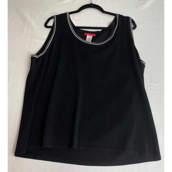Anne Klein Sweaters - Vintage Anne Klein Womens 2X Black Pullover Sweater Top Career‎ Preppy Office